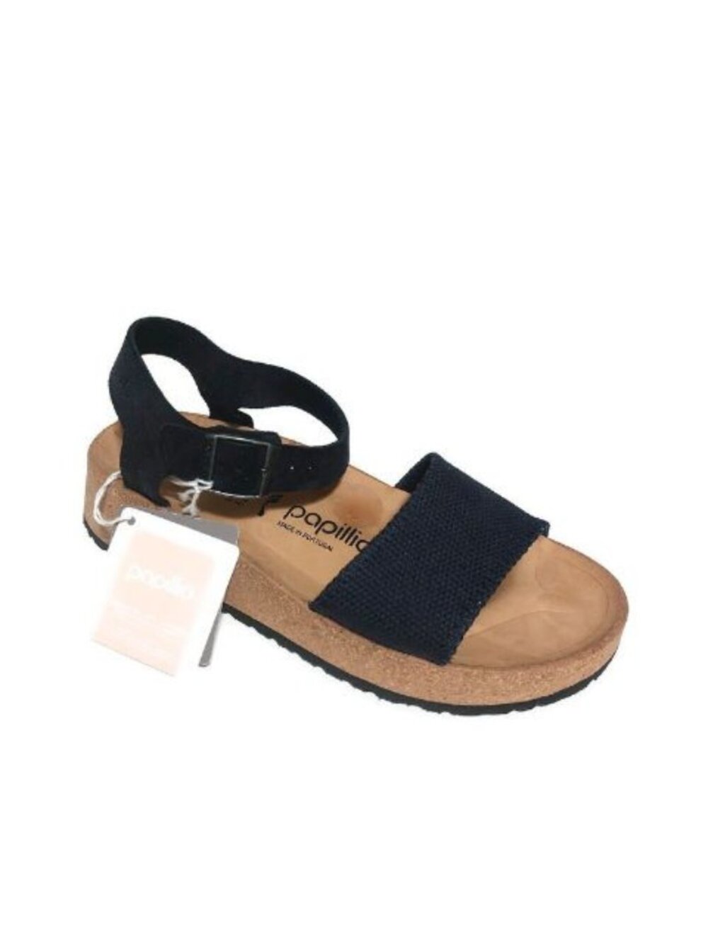 Papillio Birkenstock Glenda Sandals Womens 8 Midnight Blue Canvas Suede Narrow